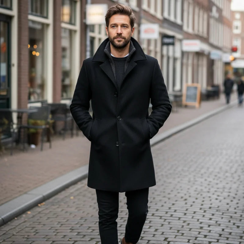 Zweiteiliger Herrenmantel mit Stil und Wärme • PEAKY™