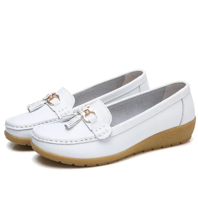 Orthopädische Mokassins aus Leder für Damen • OrthoMok™