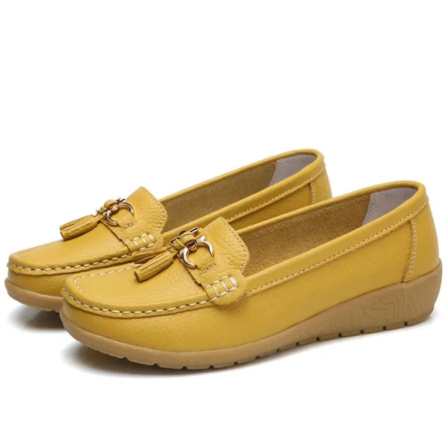 Orthopädische Mokassins aus Leder für Damen • OrthoMok™