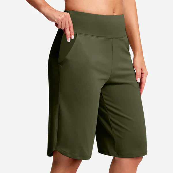 Zeniva™ – Elastische Yoga-Bermudashorts für Damen