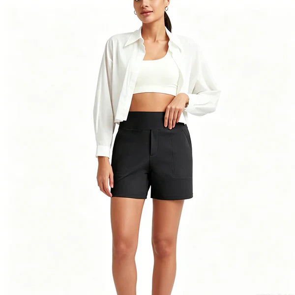 Norelia™ – Elegante High-Waist-Shorts für Damen
